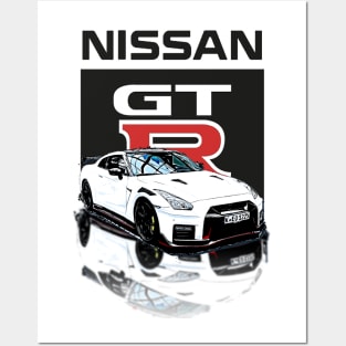 nissan GTR R35 Posters and Art